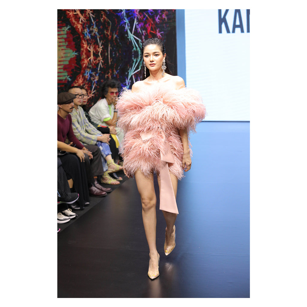 Feathered Whisper Dress