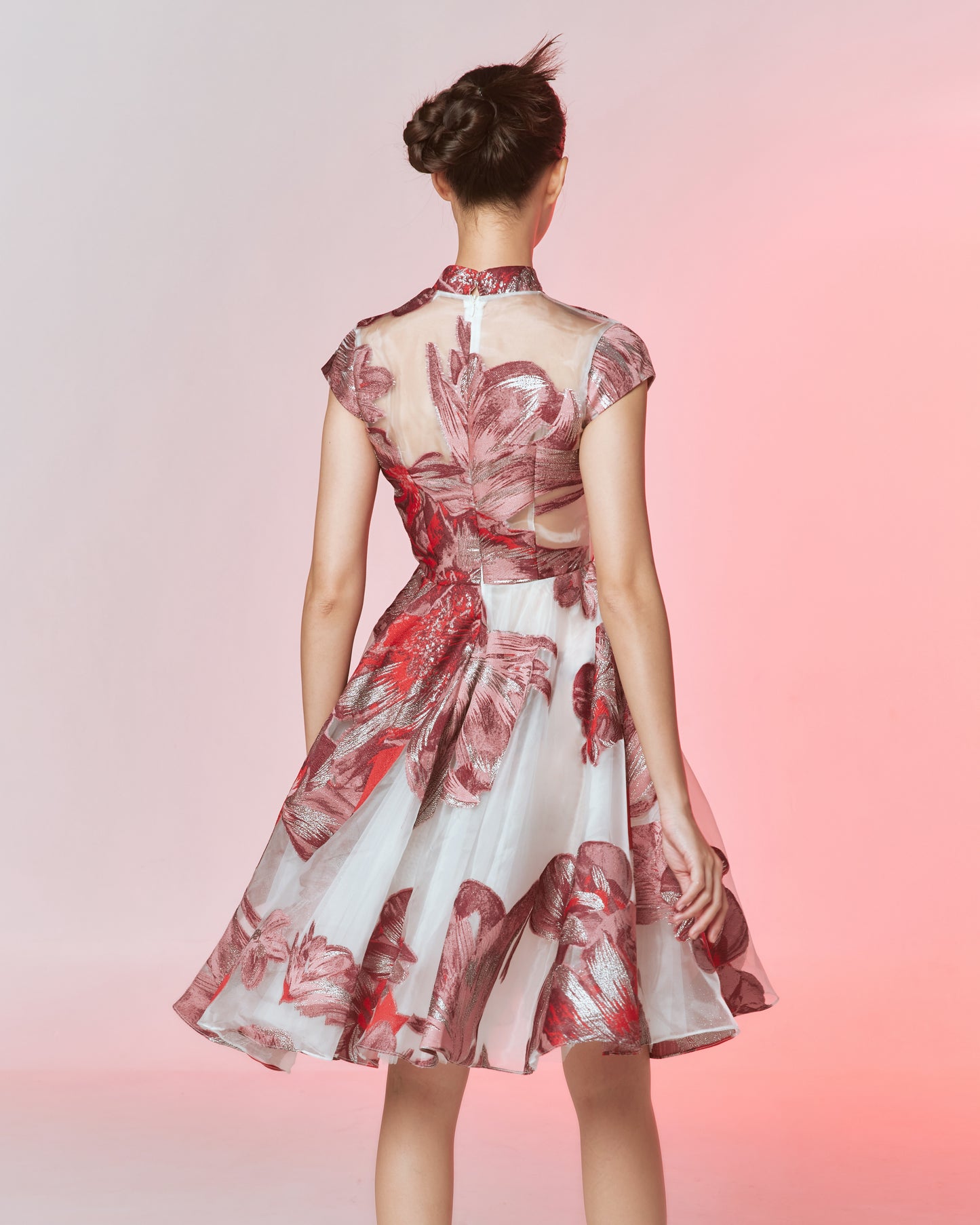 CHINESE ROSE DRESS - RED